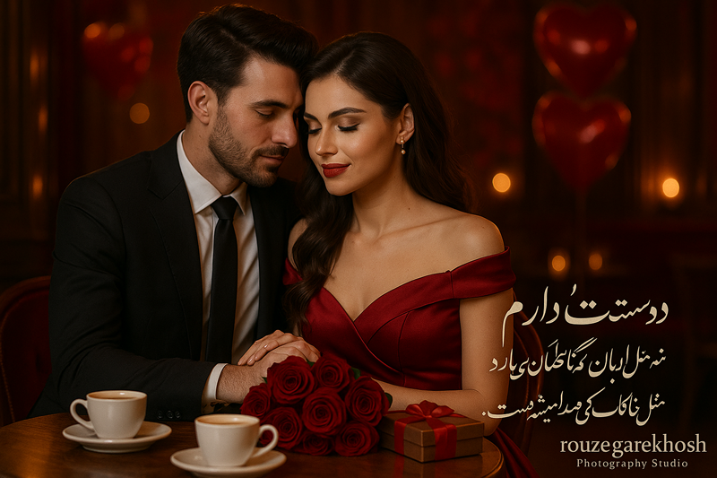 عکاسی ولنتاین کودک | آتلیه کودک | آتلیه روزگارخوش